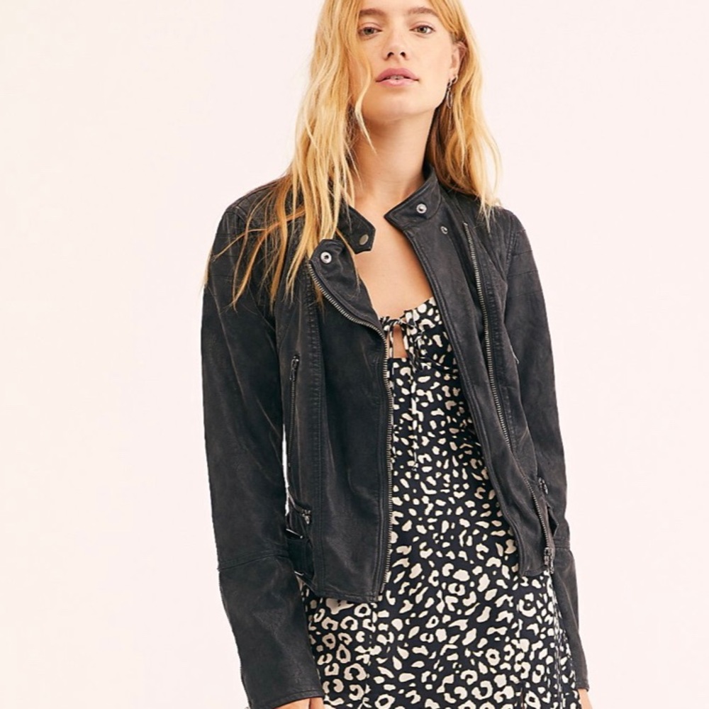 NWT Free People Vegan Moto jacket